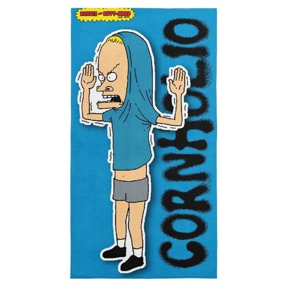 New Beavis and Butthead Cornholio Beach Bath Pool Gift Towel Cartoon MTV NIP NWT - Picture 1 of 2